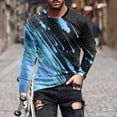 thumbnail image 2 of ZCFZJW Fall Crewneck Sweatshirts for Men Big and Tall Regular Fit Casual Long Sleeve Graphic Pullover Tops Trendy Outdoor Fitness Tees Shirt Light Blue L, 2 of 5