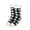 Black, variant on LYMAYTER Slip Grip Socks for Women Classic Buffalo Plaid Mid-Calf Socks Winter Non-Skid Warm Slipper Socks