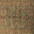 thumbnail image 1 of Ahgly Company Indoor Square Oriental Brown Industrial Area Rugs, 7' Square, 1 of 4