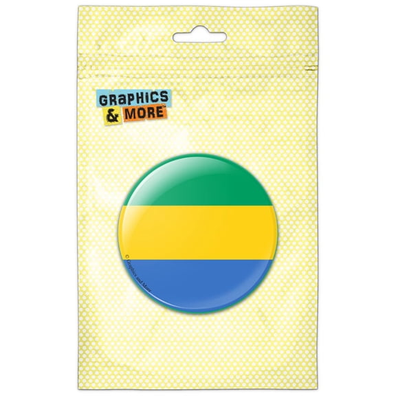 Gabon National Country Flag Refrigerator Button Magnet