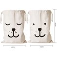 thumbnail image 2 of 2 Laundry Bags with Drawstring, Large Canvas Laundry Bags, Travel Bags, Storage Bags, 2 of 5