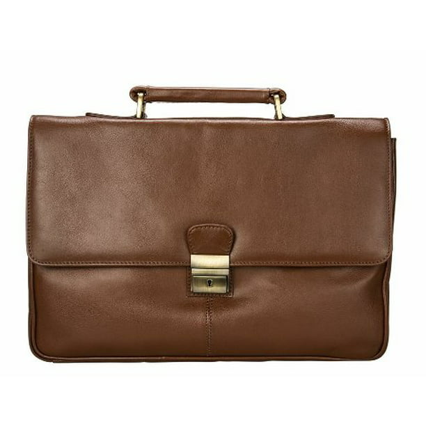 Visconti 18074 Russel Classic Large Mens Leather Briefcase / Laptop Bag  -Tucs...