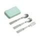 thumbnail image 2 of Juego de cubiertos para acampar, tenedor y cuchara plegables, juego de utensilios de cocina, vajilla Verde, 2 of 9
