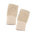 thumbnail image 4 of Guantes de medio que mantienen calientes los guantes sin dedos para en bicicleta y trabajar en climas fríos Beige, 4 of 8