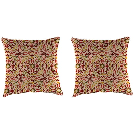 Set Of 2 Outdoor 16 Square Toss Pillows Walmart Com