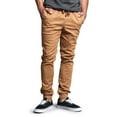 thumbnail image 5 of Victorious Men's Slant-Pocket Skinny Jogger Twill Pants JG876 - Wheat - 5X-Large, 5 of 5