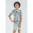 thumbnail image 2 of Jurassic World Jurassic Park Blue T-Shirt and Shorts Outfit Set Toddler to Big Kid, 2 of 5