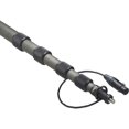 thumbnail image 2 of K-Tek 36.8" to 12'.6" 5-Section Carbon Fiber Boom Pole with Coiled Cable, Switchcraft Male XLR, Bottom Exit, 2 of 6