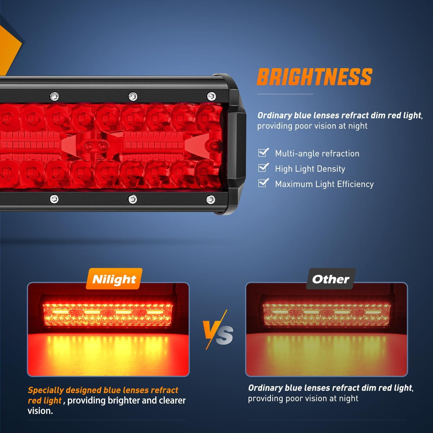 Nilight 12 Inch 240W LED Light Bar Spot & Flood Combo for Offroad Vehicles