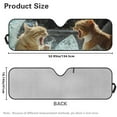 thumbnail image 5 of KUIFORTI Cat Windshield Sun Shade for 2007-2023 Wrangler Rubicon Sahara TJ JK JKU 2 & 4 Door-Blocks UV Rays Sun Visor Protector, Funny Car Sun Shade Keep Your Vehicle Cool, 5 of 6