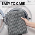 thumbnail image 3 of EARTHALL Woven Runner Rug 3x10 Ft Washable Runners for Hallways Long Non Slip Rubber Backed Kitchen Runner Braided Indoor Floor Carpet Runners for Entryway, Hallway, Kitchen, Dark Gray, 3 of 8