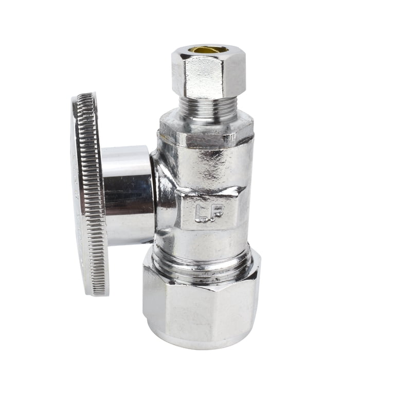 Keeney PP2887EZ Quarter Turn No Crimp PEX Straight Valve, 1/2-in