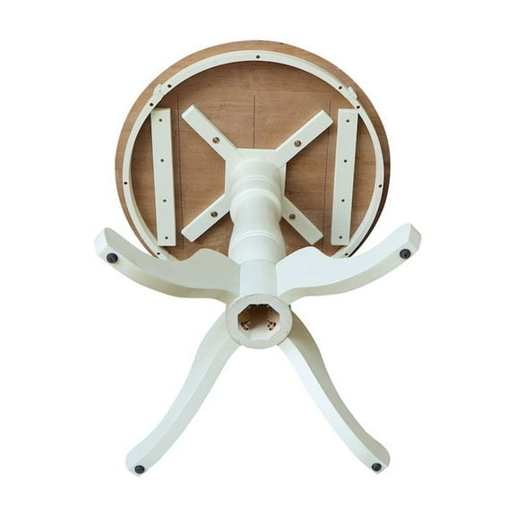 International Concepts 30" Round Top Counter Height Pedestal Dining Table, 34.9" High