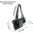 thumbnail image 2 of Western Handbag CowHair Tooled Crosses Leather Purse, 2 of 11