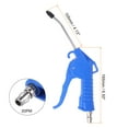 thumbnail image 2 of REGALWOVEN High Pressure Air Blow Gun Tool Stainless Steel Dust Blower w Angled Nozzle Blue 4.13", 2 of 5