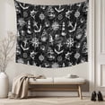 thumbnail image 5 of Nautical Black Tapestry for Bedroom Wall Hanging Tapestry, Retro Sailing Boat Map Anchor Rudder Ceiling Backdrop Tapestries Poster Blanket Wall Decor for Teens Room Living Room Dorm 51" x 59", 5 of 8