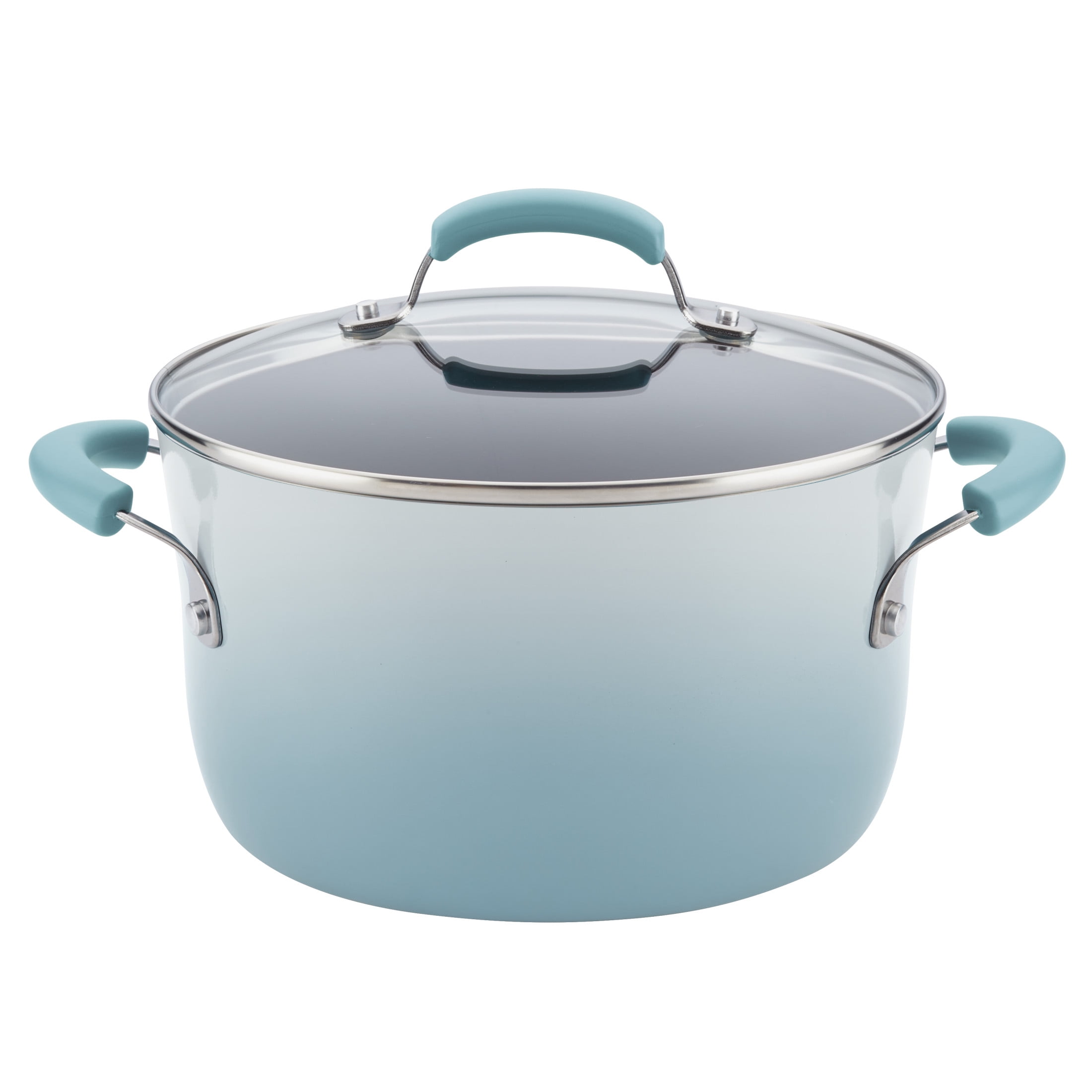 Rachael Ray 14-Pc. Classic Brights Hard Enamel Nonstick Cookware Set - Blue