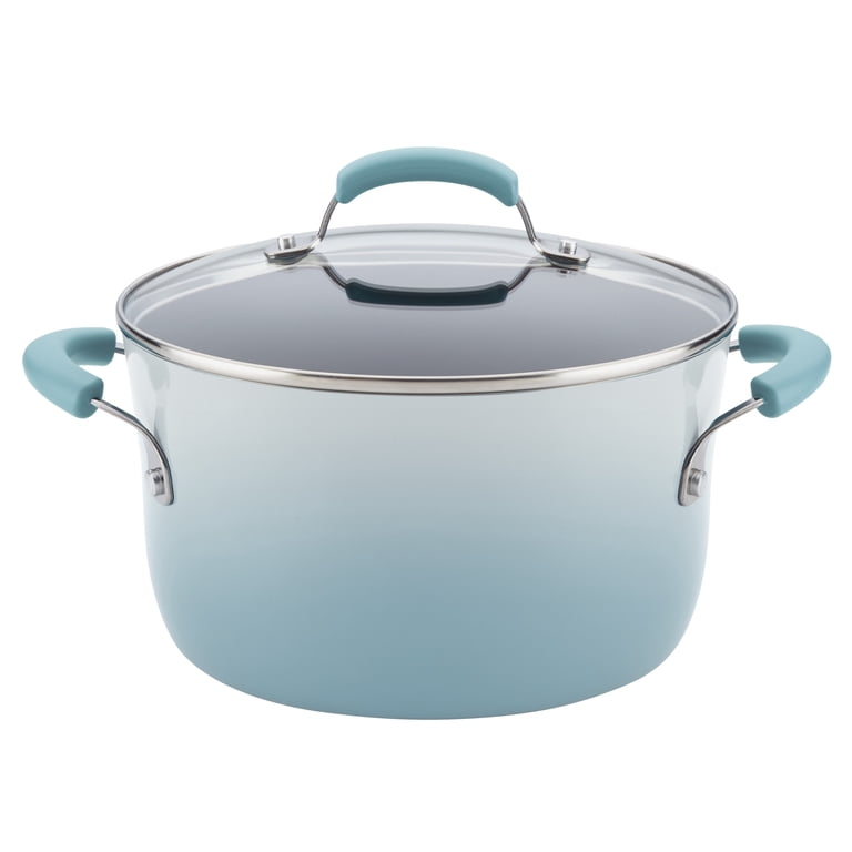 Rachael Ray Classic Brights 14-Piece Cookware Set, Sky Blue photo 2