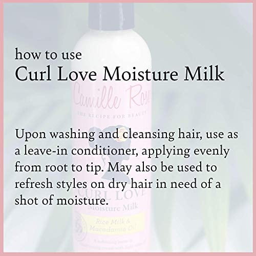 Camille Rose Curl Love Moisture Milk 8 Ounce Hair Moisturizer for