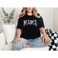 thumbnail image 3 of Comfort Colors Mama Shirt Floral Patriotic Tee Women Mom Life Graphic T-Shirt Gift, 3 of 6