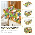 thumbnail image 2 of Yayeee Collapsible Cube Storage Bin with Lid Fabric Closet Decorative Basket with Handles, Cartoon Birds Pattern, 2 of 7