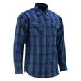 thumbnail image 7 of Daniel Smart Men Cotton Flannel Plaid Shirts - Regular Fit Long Sleeve Button Down Casual Shirts with Front Chest Pockets, 7 of 7