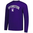thumbnail image 2 of Men's Purple Northwestern Wildcats Logo Long Sleeve T-Shirt, 2 of 3