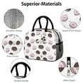 thumbnail image 4 of Lunch Bag Lunch Box for Women Reusable Insulated Lunch Bags,Water-Resistant Cute Funny Donuts Cooler Lunch Tote Bag, Large Capacity for Work Travel Picnic, 4 of 6
