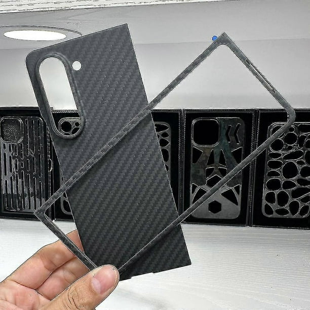 Carbon Fiber Case For Samsung Galaxy Z Fold 5 - Super Slim & Real Aramid Fiber Protective Cover G