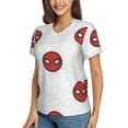 thumbnail image 2 of Spider-Man T-Shirt à Manches Courtes Col en V pour Femmes, 2 of 7