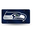thumbnail image 1 of Seattle Seahawks Blue Laser License Plate, 1 of 1