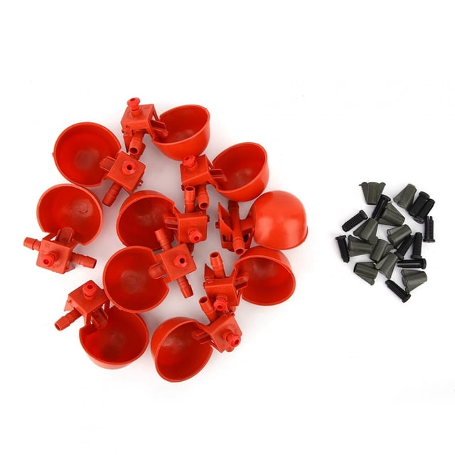 10 bebederos para pollos y aves de corral, cuencos de agua, tazas, herramientas para beber agua, accesorios para jaulas.