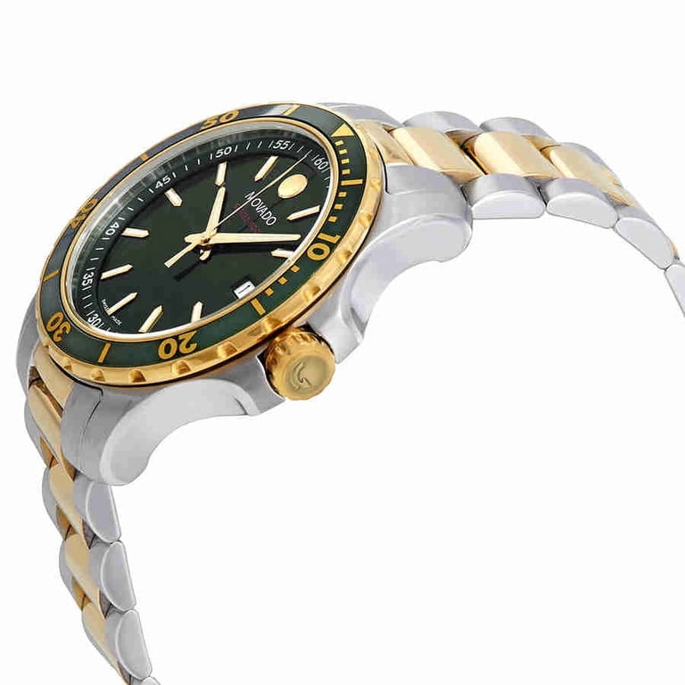 Movado 800 Green Dial Two-tone Mens Watch 2600147 - Walmart.com