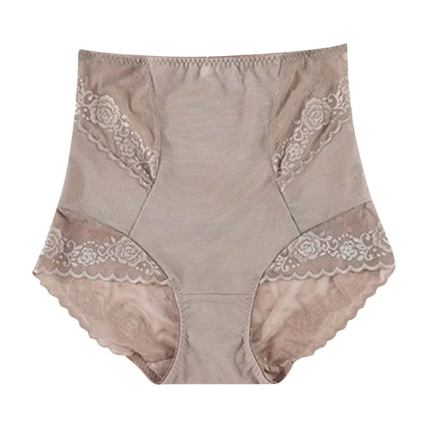 Fajas moldeadoras de cintura alta para mujer, con encaje, con estampado, de nailon, para realzar glúteos.