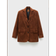thumbnail image 5 of Chaqueta de traje con una hilera de botones y cuello de solapa versátil para mujer, abrigo informal de manga larga de Color sólido, Tops callejeros, otoño 2024, 5 of 5