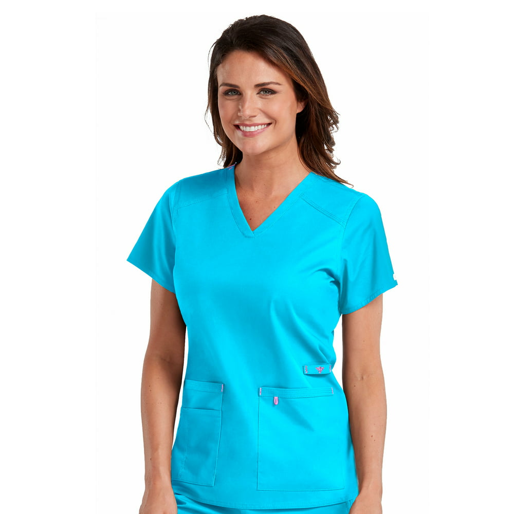 Med Couture - Med Couture SIGNATURE Women's V-Neck Multi-Pocket Scrub ...