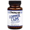 Twinlab Copper Capsules, 100 Ct
