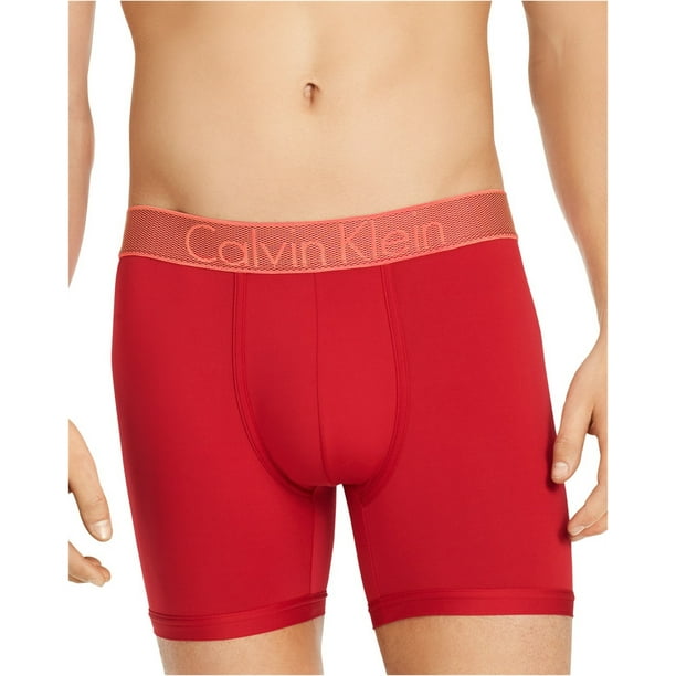 Calvin Klein Calzoncillos tipo boxer para hombre color rojo pequeno Calvin Klein Calzoncillos boxer Walmart en linea