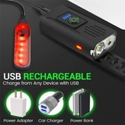 Bike Light USB Rechargeable, 2500LM Ultra Bright Bike Light Headlight and Taillight Set, Front and Back Set