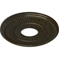 thumbnail image 3 of Ekena Millwork 12 1/8"OD x 3 5/8"ID x 3/4"P Valeriano Ceiling Medallion (Fits Canopies up to 6 1/4"), Hand-Painted Stone Hearth Crackle, 3 of 6