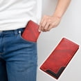 thumbnail image 3 of Billetera con bloqueo RFID para hombre | Díptico de cuero de plena flor para hombre | Bolso vintage de gran capacidad | Organizador de viajes y negocios | Ranuras para tarjetas, ventana de, 3 of 4