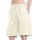 thumbnail image 1 of pstuiky Abreviatura para hombres, Pantalones cortos de verano para hombre, informales y cómodos, con bolsillo y cintura elástica y cordón ajustable. Pantalones cortos de golf, 1 of 4