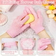thumbnail image 3 of Exfoliating Shower Bath Gloves Back Scrubber Set for Body, Face, Shower, Bath, Scrub and Exfoliator, 3 of 7