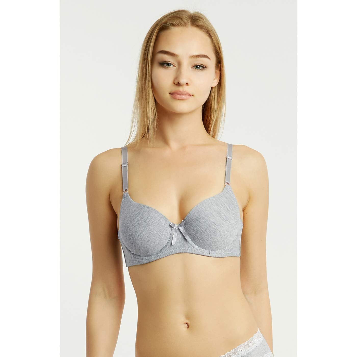 DailyWear Womens Plain Lace Bras Pack of 6 - Various Styles 4207P, 40C