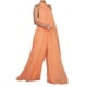 thumbnail image 1 of Mujeres sin mangas sólido cuello halter mono casual pantalones sueltos Fridja alkflakhf37591, 1 of 9