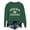 Green, variant on Bad Day to Be a Egg Sweatshirts for Women Retro Crewneck Long Sleeve Pullover Hoodless Casual Workout Tops for Daily Wear Soft Comfort Fall Winter Outfits 5-White XL