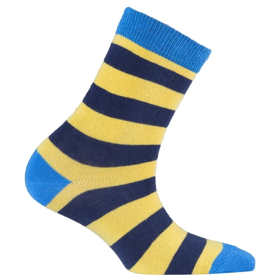 Blue Canary Stripe Socks