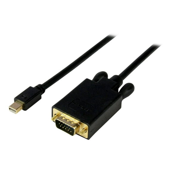 StarTech.com 15 ft DisplayPort to VGA Adapter Cable - DP to VGA Video Converter - Active DisplayPort to VGA Cable for PC 1920x1200 - Black (DP2VGAMM15B) - DisplayPort cable - DisplayPort (M) to HD-15 (VGA) (M) - 15 ft - latched - black