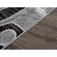 thumbnail image 4 of Lbaiet SL425C57 Black Emberly Geometric 5 x 7 ft. Rectangle Area Rug, Black, Gray & White, 4 of 6