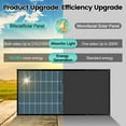 thumbnail image 4 of Bifacial 200W Solar Panel Home RV PV Power Off-Grid Boat Power Camping Battery, 4 of 28
